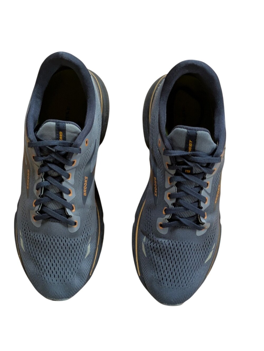 Brooks Ghost 15 Mens Running Sneakers Blue Size 12 - Picture 4 of 13